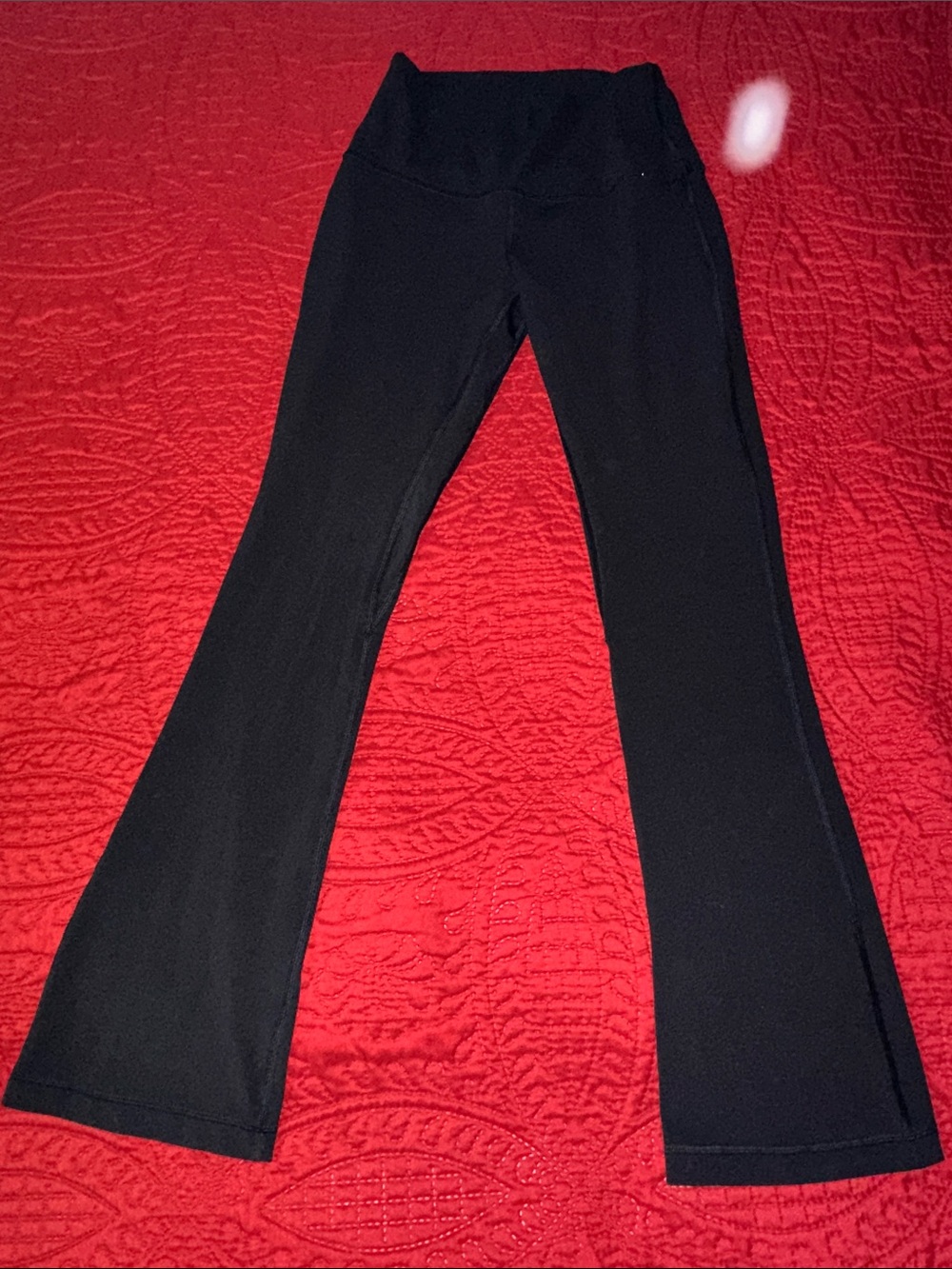 Lululemon Black Flared Yoga Pants size 6